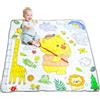 BORDEAG Tappeto Gioco Bambini,127x127 Cm Tappeto Neonato Gattonamento,Tappetino Neonato,Animale Tappeto Gioco Per Bambini Per Neonati E Bambini Piccoli,Tappetino Di Rinforzo Dei Bordi,Senza Sostanze Nocive