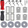 Spofan Accessori Ricambio per Roborock Saros 10R/Saros 20/Qrevo Edge 2/Qrevo 2 Pro | Qrevo EdgeT/Curv 2 Pro Robot Aspirapolvere, 1 Spazzola Principale 4 Spazzole Laterali 4 Filtri HEPA 4 Panni Mop 4 Sacchetti