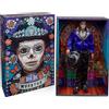 Barbie Signature - Ken Dia de Muertos 2023 da collezione, giacca blu con dettagli ricamati e cappello con teschi di zucchero, decorazione calavera sul volto, giocattolo per bambini, 6+ anni, HJX15