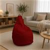 Talamo Italia Pouf Abdog, Poltrona Multiuso, Poltroncina Sacco, Pouf poggiapiedi, Made in Italy, 90x90 h120 cm, Rosso