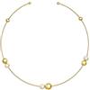 Breil, Collezione Bubble, Collana Donna Rigida in Acciaio Armonico Lucido con Perle di Acqua Dolce, Discreta Apertura, Lunghezza 12 cm, Idea Regalo Donna per Occasioni Speciali