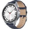 KoGiio Pelle Cinturino Compatibile con Samsung Galaxy Watch 7/6/5/4 40mm 44mm/Galaxy Watch FE/Watch 6 Classic 43mm 47mm/Watch 6 40mm 44mm /Watch 5 Pro 45mm, Cinturino di Ricambio Smartwatch -Blu