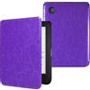 DMluna Custodia per Kobo Clara Colour/Clara BW/Clara 2E, Tolino Shine Colour/Shine 5/4, Cover Protettiva Funzione Auto Wake/Sleep, Pelle Sintetica Premium, Antigraffio, Anticaduta, Viola Glitterato