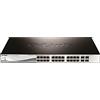 D-Link DGS-1210-28P Switch Smart Managed, 28 Porte 10/100, 2 GPorte igabit BASE-T e 2 Gigabit Combo BASE-T/SFP