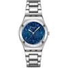 Swatch / Petal Frenzy / orologio donna / quadrante blu / cassa e bracciale acciaio - YLS235G