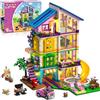 HOGOKIDS Set di Costruzioni Casa delle Ragazze con Luci LED - 1317 Pezzi Gioco di Costruzione Villa degli Amici con Auto e Piscina, Giardino, Regalo di Compleanno per Bambine e Bambini da 8 a 14+ Anni