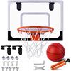 STAY GENT Mini Canestro Basket Kit per Bambini e Adulti, Mini Tabellone Basket da Camera Interno per Porta Muro Montato e Camera, Ufficio, Palla Sportivi Gioco Set Regali per Ragazzi