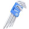 HemBorta® Chiavi Torx di Sicurezza 9PZ Set Lunghe Chiavi a Brugola, Estremità Cava Torx T10-T50 Lunga, Stella Chiavi a Prova di Manomissione T10, T15, T20, T25, T27, T30, T40, T45 e T50