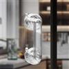 ZLLkeji Maniglia per porta scorrevole adesiva facile da installare Maniglia per porta dell'armadio da cucina con ventosa trasparente Maniglie adesive per porte in vetro a doppia ventosa