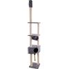 Flamingo Albero antigraffio Everest grigio, 38 x 38 x 255 - 285 cm