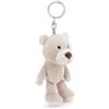 NICI 62300 Finni Portachiavi a Forma di Orso, Compagno Fedele per Lo Zaino o la Borsa di Grandi e piccini, 10 cm, Beige