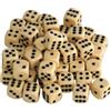 Weible Spiele weiblespiele 05216-50 - Set di Dadi da Gioco in Acrilico, 16 mm, 50 pz., Colore: Avorio