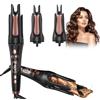 UKLISS Ferro arricciacapelli elettrico 3 in 1, set automatico, ferro arricciacapelli automatico, 19 mm/25 mm/32 mm, doppio PTC Auto Curler con 5 temperature, spegnimento automatico 60 minuti, doppia tensione