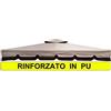 MICHELE SOGARI Telo Ricambio Rinforzato in PU Copertura Gazebo 3X4 250 gr Ricambio Camino Antivento Antipioggia in Poliuretano