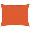 vidaXL Vela Parasole 160 g/m² Rettangolare Arancione 6x8 m in HDPE, Vela ombreggiante, Ombra da Patio, tettoia ombreggiante, Vela da Giardino, tettoia