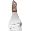 Sanelli, Tagliatartufi SAN-SLICE, Affetta tartufi professionale manico legno con regolatore di taglio. Finitura satinata. Lama seghettata, Inox