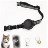 SSyang Collare Gatto Airtag, Collare Gatto con Supporto Apple Air Tag Luminoso, Collare con Gps Per Gatti, Collare Gatto Antistrozzo, Collare Regolabile per Gatti, per Gattini e Cuccioli (22-33cm)
