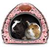 RANYPET Casetta Porcellino D'india per Piccoli Roditori, casa per criceti, Cuccia Coniglio Nano Antiscivolo, Casetta Porcellino D'india per Riccio Drago Barbuto Inverno Nido per Gabbie per Criceti