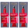 L'OREAL PARIS L'Oréal Paris Revitalift Laser X3 Contorno Occhi Crema Anti-Rughe Trattamento Concentrato Azione Drenante Ridensificante Formula con Acido Ialuronico e Pro-Xylane Effetto Anti Età - 3 Flaconi da 15ml