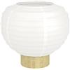 EGLO Lampada da comodino Summerhill, lampada da tavolo in stile giapponese, decorazione camera da letto, in legno marrone e carta bianca, certificazione FSC, attacco E27, Ø 40 cm