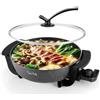 Food Party Pentola Elettrica Hot Pot Elettrico Hotpot 6L Padella Elettrica 220V 1200W Fondue Cinese Shabu Shabu Hotpot
