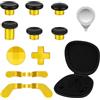 AXFEE Levette Analogiche in Metallo, 13 in 1 Palette Paddles Levette per Xbox One/One S X/Elite Series Controller, Analogici Magnetici Tasti per Xbox Series Joystick-Oro