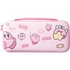 PERFECTSIGHT Kawaii - Custodia da viaggio per Nintendo Switch OLED, custodia rigida da viaggio con 12 slot per carte di gioco, custodia protettiva interna per console NS e accessori, Kirby