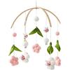 Sarah Duke Lettino a vento mobile 3D ape, campana da letto per bambini, decorazione in legno per neonati, ragazze, ragazzi, decorazione