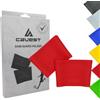 Cavest Banda per parastinchi da calcio, in silicone, lavabile, per bambini e adulti, uomo e donna, fascia per parastinchi da calcio, regali per calcio (Blu, S)