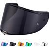 JQF Gear Visiera Casco Moto per FF327 Challenger,Sostituzione della Visiera della Lente del Casco del Parabrezza del Motociclo per Il Casco Integrale (Nero)