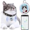 Tikhell Mini localizzatore GPS per gatti, collare GPS per gatti di piccola taglia, senza costi mensili, localizzatore di posizione globale in tempo reale, collare incluso, impermeabile