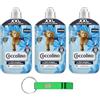 Beni Culinari 3x Coccolino Ammorbidente Concentrato Aria di Primavera con Tecnologia Stay Fresh, con Note Fruttate, Rosa, e Sandalo, Formato XXL Fino a 76 Lavaggi, 1750ml + Portachiavi Beni Culinari in Omaggio