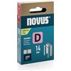 Novus Tools Novus 042-0792 - Morsetti a filo piatto tipo 53 F 14 mm (larghezza dorso: 11,3 mm, larghezza filo: 1,25 mm, 600 pezzi, materiale: filo di acciaio zincato)