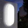 IEGLED Applique, 18W 1710LM, Lampada LED a soffitto impermeabile IP65, Plafoniera LED luce ovale per corridoio, cantina, giardino, bagno, parete esterna, 4000K