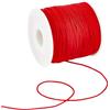 SUNNYCLUE 100 iarda/91 m di Filo di Nylon Rosso da 1mm per Perline in Raso A Coda di Topo per macramè per Lavori A Maglia Cucito Corda metallicas con Rocchetto per Realizzare Gioielli Bracciale