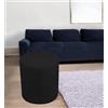 Talamo Italia Pouf Abate, Poltrona Multiuso, Poltroncina Sacco, Pouf poggiapiedi, Made in Italy, 40x40 h42 cm, Nero
