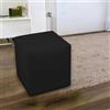 Talamo Italia Pouf Acerbo, Poltrona Multiuso, Poltroncina Sacco, Pouf poggiapiedi, Made in Italy, 40x40 h42 cm, Nero