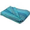 HomeLife Copriletto Matrimoniale Estivo Cotone a Righe [260X260] Made In Italy | Coperta Letto Matrimoniale Cotone Jacquard Rigato | Lenzuolo Copriletto Matrimoniale Leggero | 2P Blu