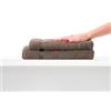 COGAL® - SET ASCIUGAMANI 650 gr/mq Modello Ranger - 1 OSPITE 40x60 cm + 1 ASCIUGAMANO 55x100 cm - Spugna 100% Cotone, con Riccio Alto, Morbido e Ultra Assorbente - NOCCIOLA