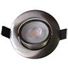 LIGHTEU®, Plafoniera a LED 220V 7W 600LM Faretti a LED da incasso dimmer (Nessun dimmer necessario! Nessun trasformatore necessario!) Faretto a soffitto a LED bianco caldo 3000K, 6x nichel