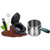 FOVNOT Riutilizzabile Capsule Adattatore for Dolce Gusto, Caffè Capsule Convertitore Adattatore Ricaricabile Caffè Capsule Adattatore con Espresso Misuratore Tazza Compatibile for Piccolo XS/Genio S