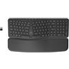 MOBILITY LAB Tastiera ergonomica senza fili con poggiapolsi magnetico - Design confortevole e postura naturale - Inclinazione regolabile - tastierino numerico + 16 scorciatoie - Compatibile con