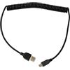 System-S Cavo USB 2.0 130 cm Mini B femmina a tipo A maschio adattatore spirale per Garmin