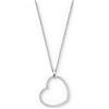 Engelsrufer Collana a forma di cuore, in argento Sterling 925, con zirconi, chiusura a moschettone, lunghezza: 42 + 4 + 4 cm, 50 cm, Argento sterling, Zirconia cubica