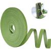 Adiwo Fascette per piante 15m x 10mm, nastro da giardino verde riutilizzabile, autoadesivo, per arrampicata e gestione dei cavi