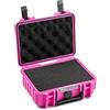 B&W International Valigetta per il trasporto Outdoor 500 (PP.23), colore rosa, con schiuma cubica, impermeabile (IP67), antipolvere, antiurto ed estremamente robusta