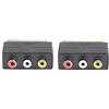 CHILDMORY 2pcs 3RCA a Scart adattatore AV cavo convertitore Switcher per PS4 TV DVD