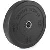 Capital Sports Renit Hi Temp - Disco Pesi, Piatto Pesi, Disco 50,4 mm, Nucleo in Alluminio, Gomma, 20 kg