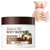 Eazerom 07 200g Burro Corpo al Cocco,Crema Corpo Burro di Cacao,Burro Corpo Idratante,Crema Idratante Naturale per il Corpo,Rapido Assorbimento,Crema corpo idratante 48 ore