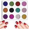 medaheky Perline colorate per unghie, micro perline per nail art, 12 colori